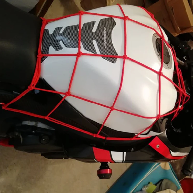 Red elástica para depósito de moto con bolsa y cuerda sujeción - imagen 2