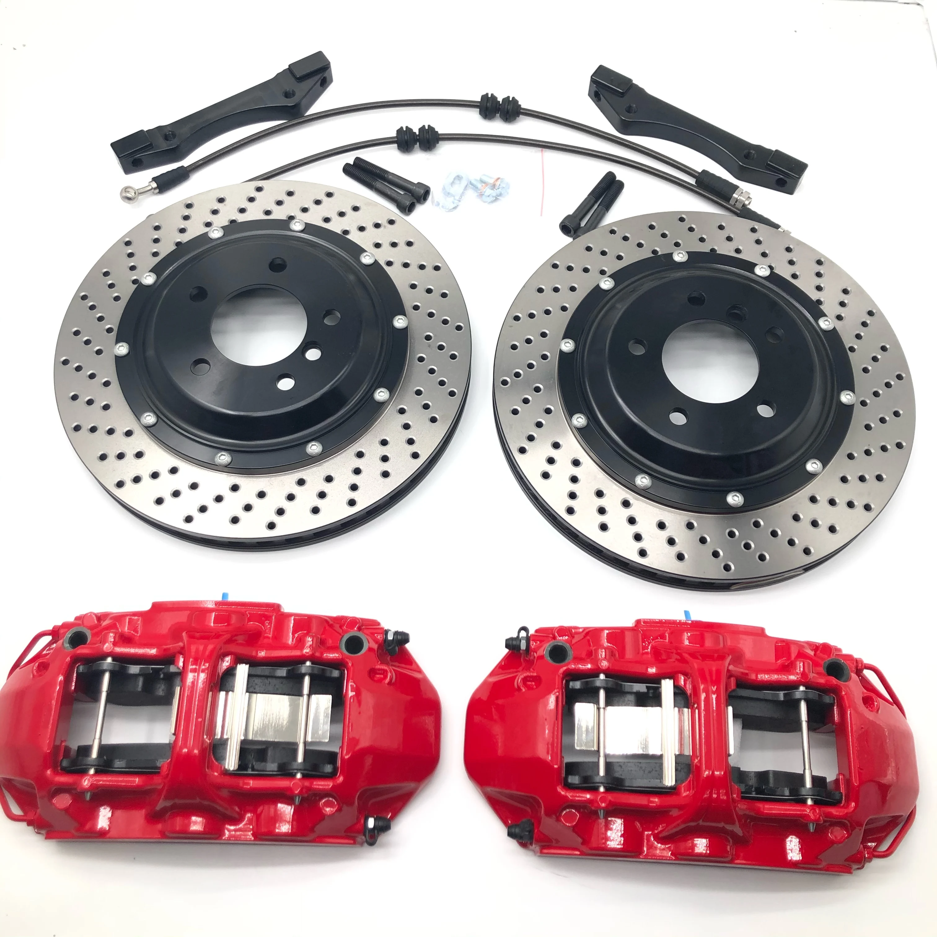 Jekit-Kit de freno automático, Rotor de disco, pinza, seis macetas para RS3 8V Hatch 380, 2016x34mm