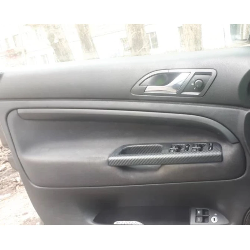 Cubierta de cuero para reposabrazos de puerta Skoda Superb 2002-2006