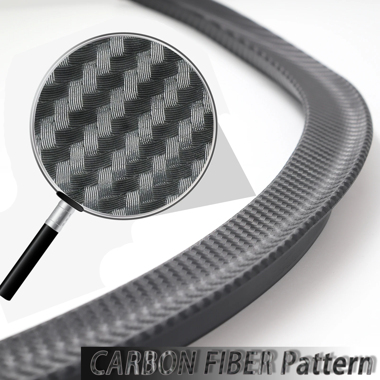 Tira lip fibra carbono universal 73cm – protector bumper tuning - imagen 2
