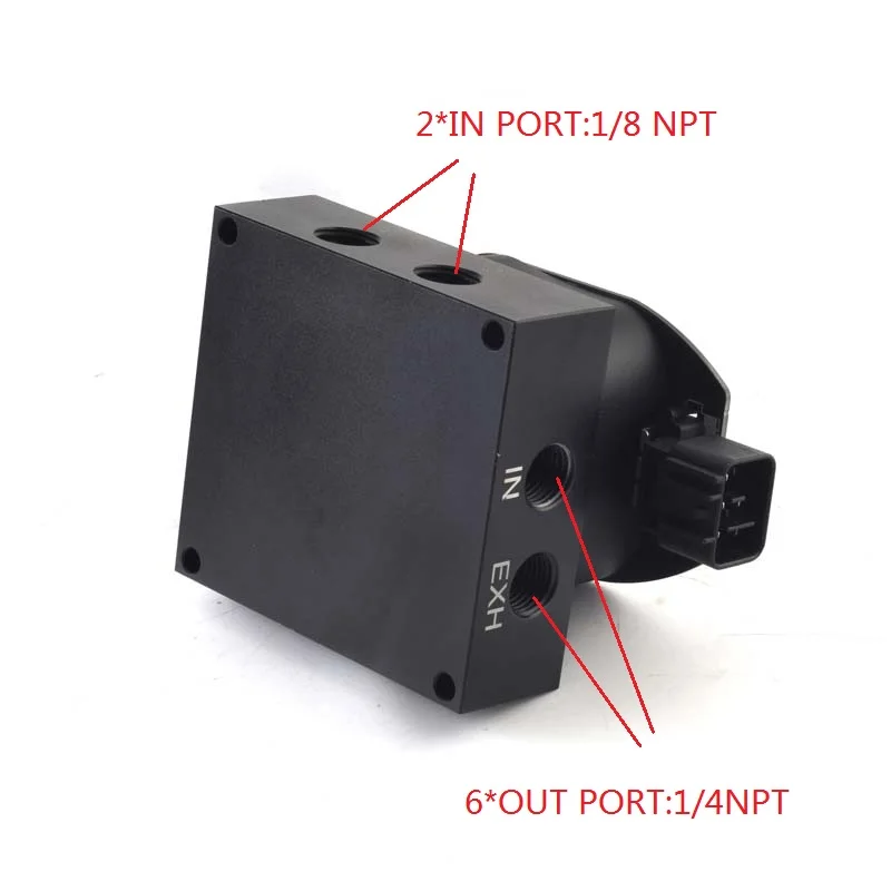 Válvula solenoide 12V para suspensión neumática - colector - imagen 3