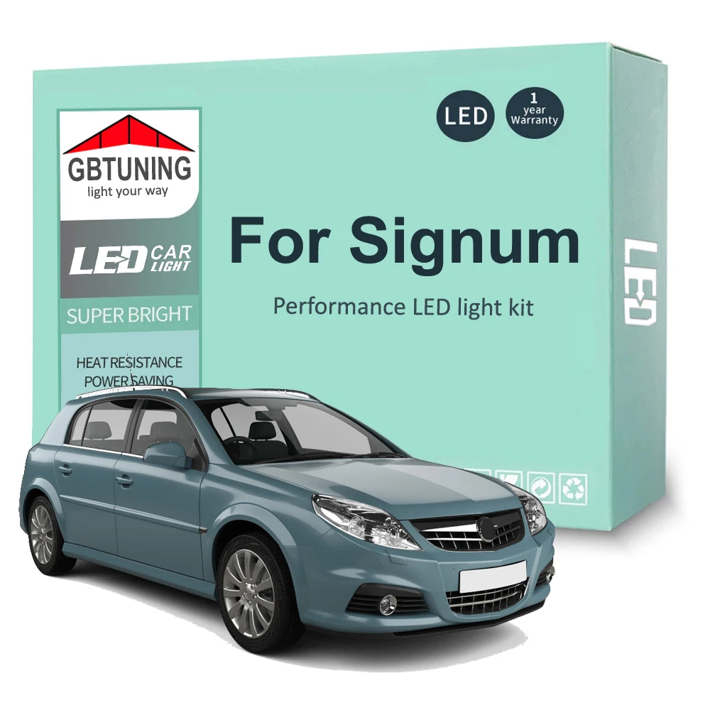 Kit LED interior para Vauxhall/Opel Signum 2003-2008 Canbus lectura