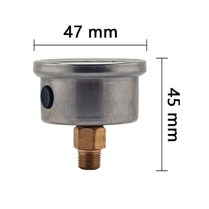 Manómetro de presión de aceite y combustible 0-100 psi, 1/8 NPT - imagen 4