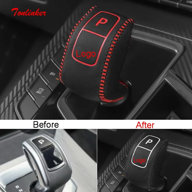 Cubierta cuero PU Tonlinker para pomo del cambio – Geely Coolray SX11