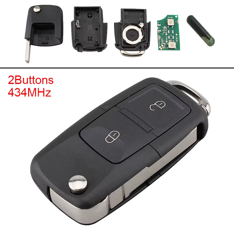 Mando a distancia con chip ID48 para VW Beetle, Bora, Passat y Polo - imagen 2