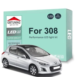 Kit luces LED interior Canbus 16 piezas Peugeot 308 2007-2017