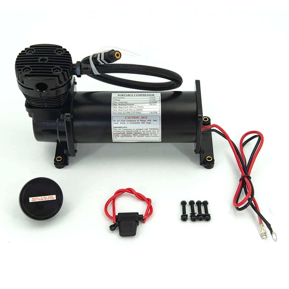 Kit suspensión neumática universal 12 V con depósito y compresor 480C - imagen 5