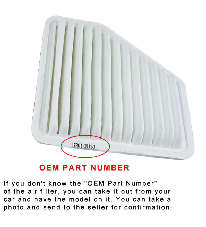 Filtro de aire de repuesto para caja original BMW