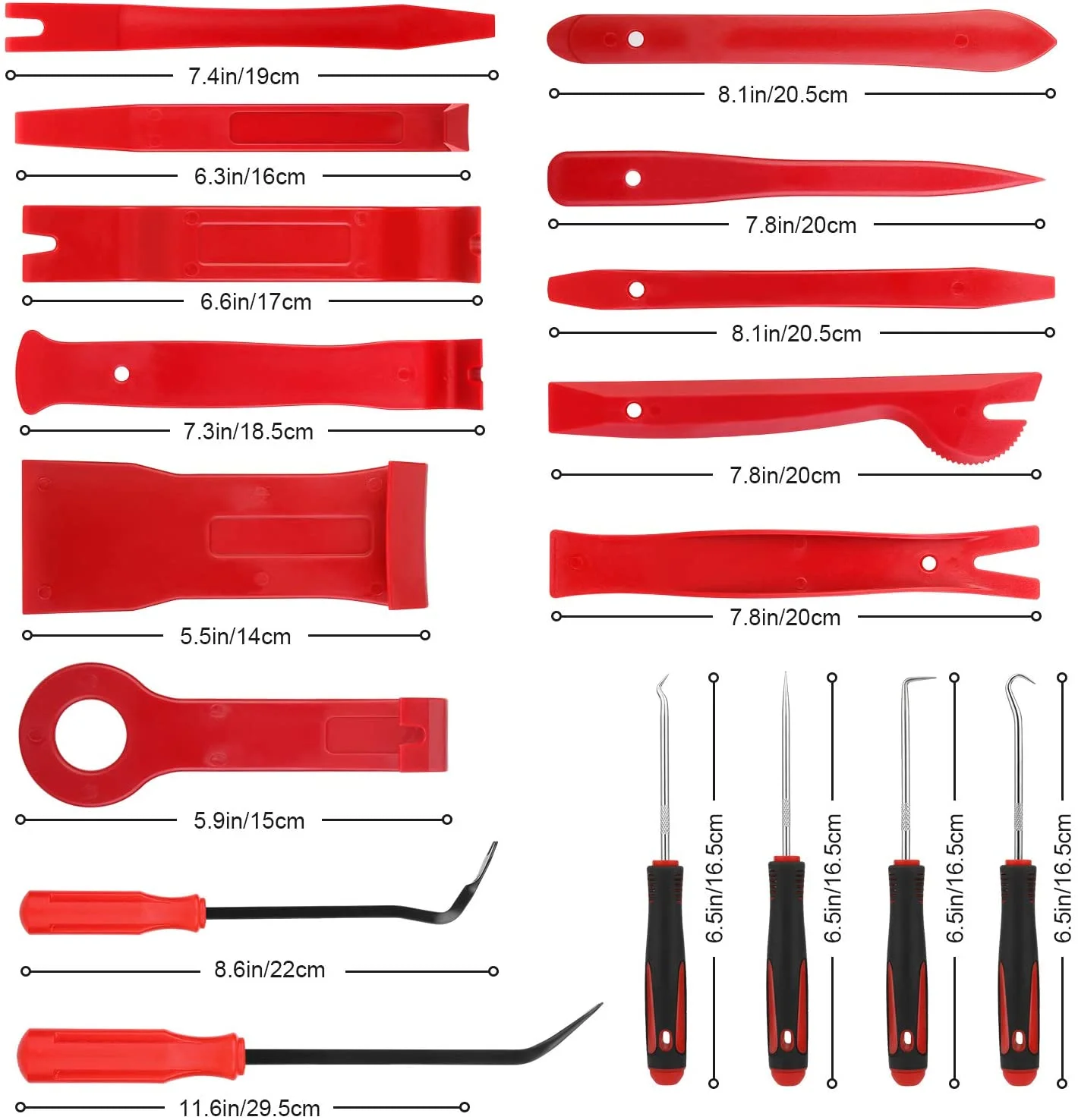 Kit herramientas desmontaje interior y exterior coche clips remaches - imagen 2
