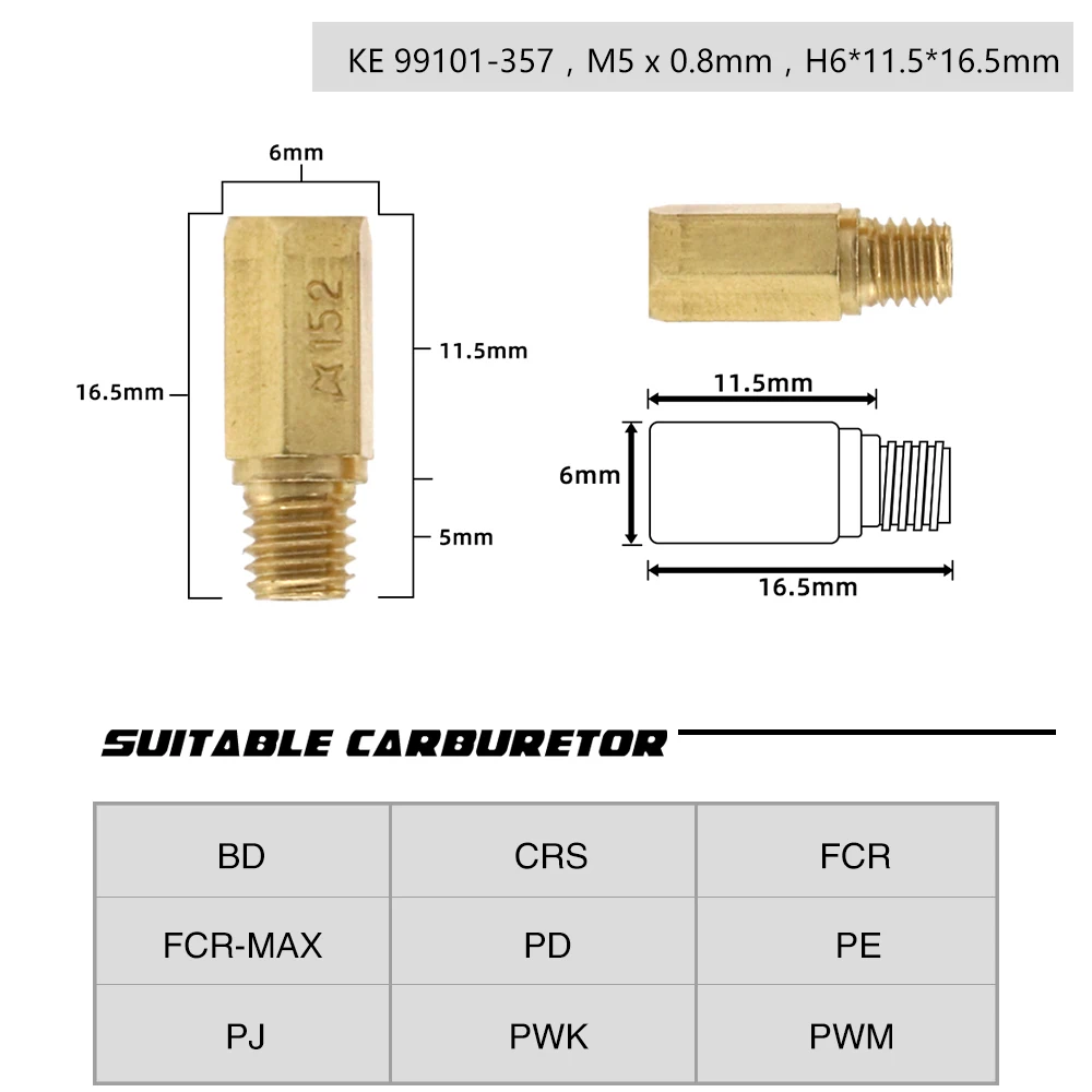 ZSDTRP Jets de carburador, 20 piezas, para PWK/PWM/FCR-MX motocicleta - imagen 5