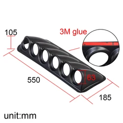 Soporte universal relojes 63mm 6 agujeros – Pillar Pod LHD/RHD para autos