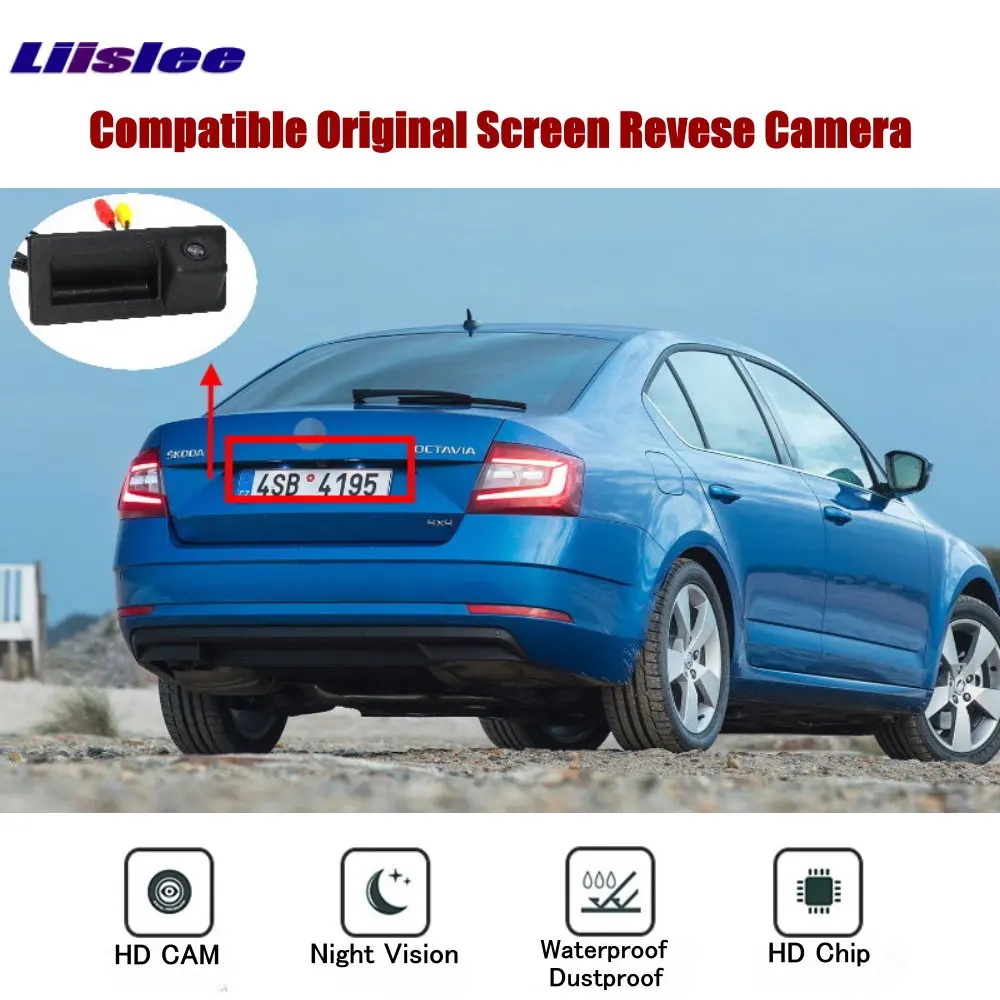 Adaptador cámara visión trasera RCA HD para Skoda Octavia A7 - imagen 2