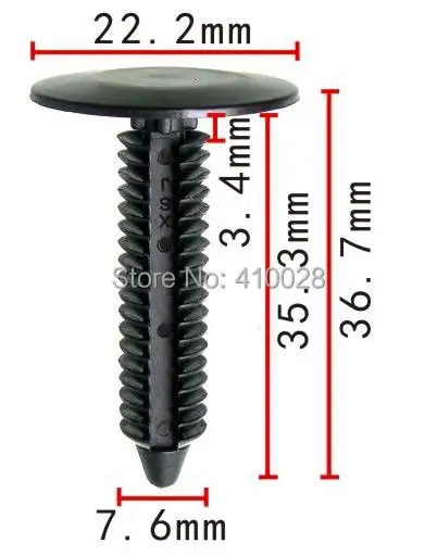 Clip guardabarros plástico Ford delantero y trasero – W7018558300 - imagen 2