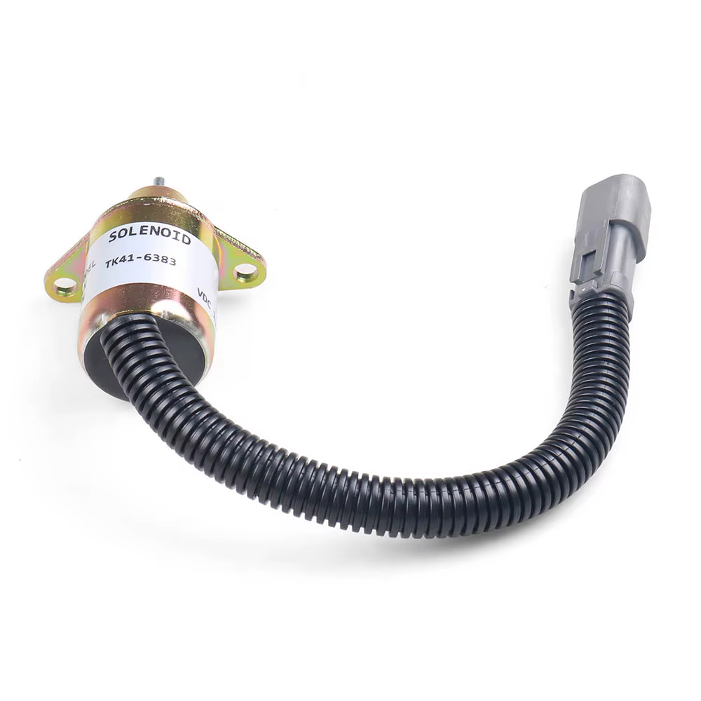 TK41-6383 Válvula solenoide de parada 12 V para Yanmar Thermo King - imagen 3