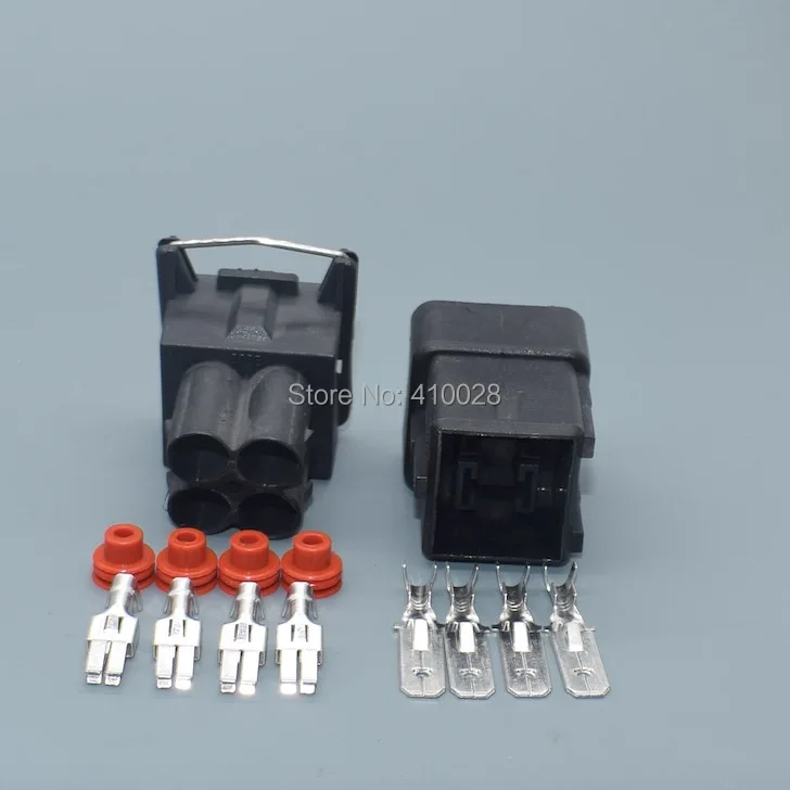 Shhworldsea Conector 4 pines 6,3 mm macho/hembra para VW 357941165 - imagen 4