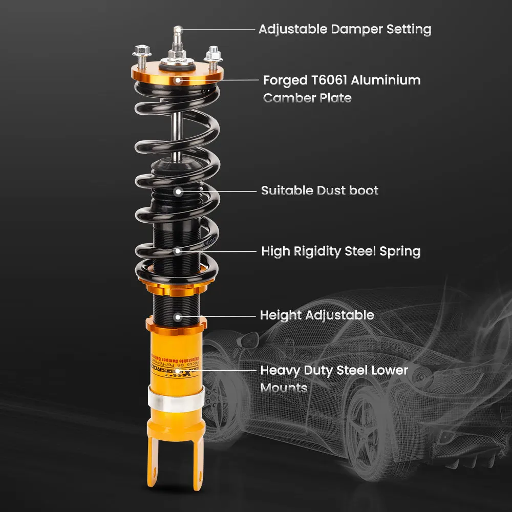 Coilovers ajustables MaXpeedingrods para Honda S2000 AP1 AP2 - imagen 2