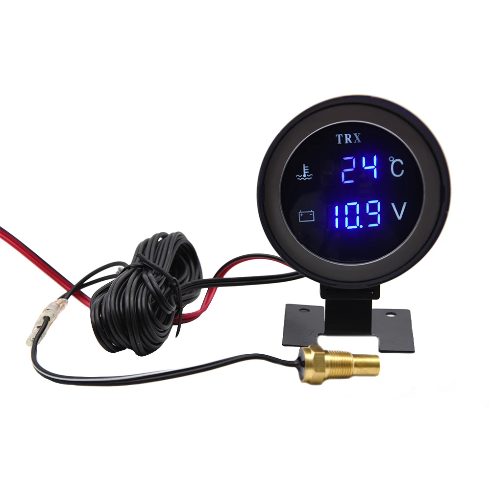 Voltímetro y Medidor Temperatura Agua Digital LED 12V/24V – Coche Camión - imagen 5