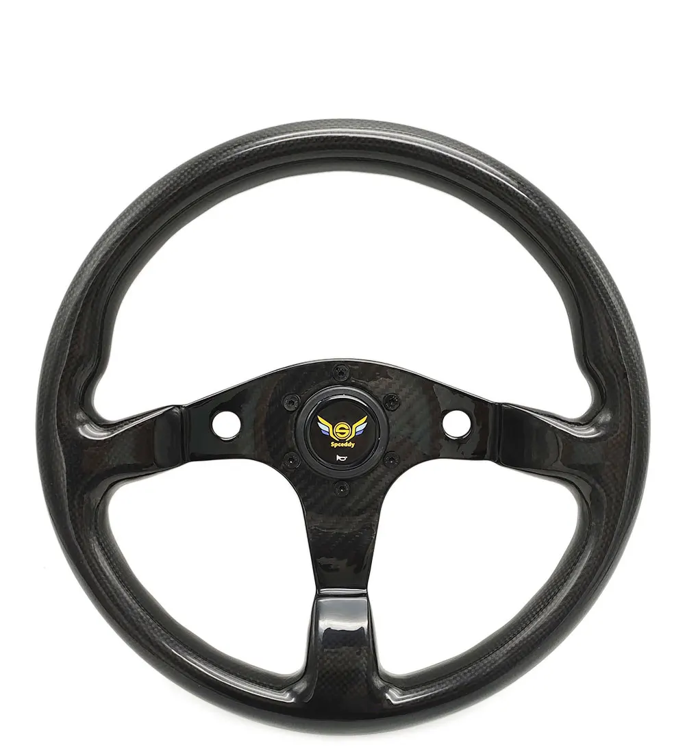Volante de fibra de carbono Spceddy de 350 mm