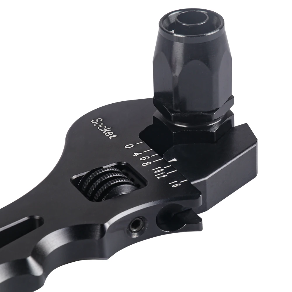 Llave aluminio ajustable extremo manguera aceite AN 3 4 6 8 10 12 - imagen 2