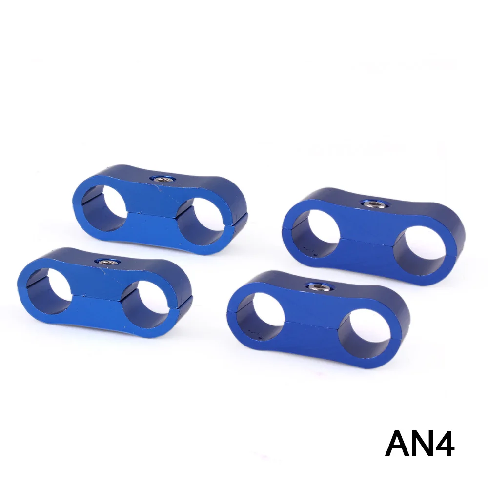 Abrazadera doble AN4 de aluminio para combustible RASTP - imagen 4