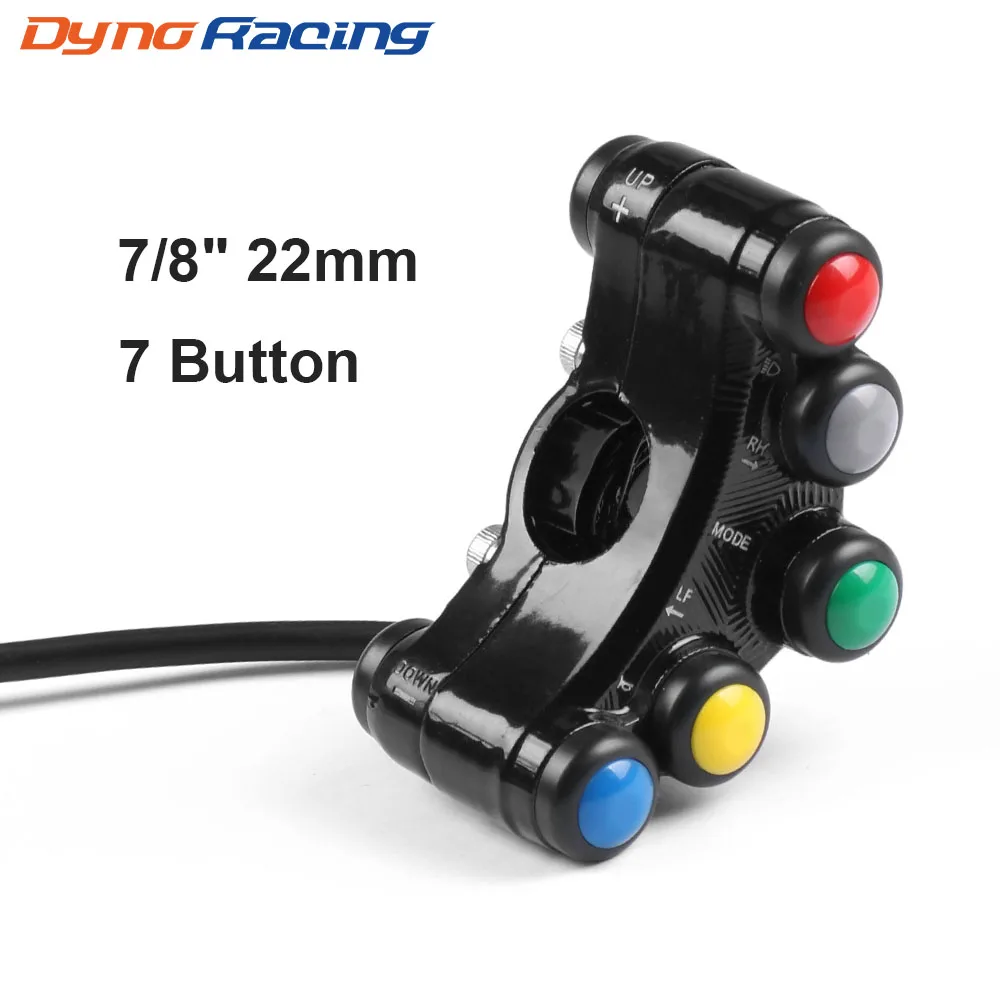 Interruptores manillar universales para moto con faro y bocina