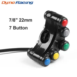 Interruptores manillar universales para moto con faro y bocina