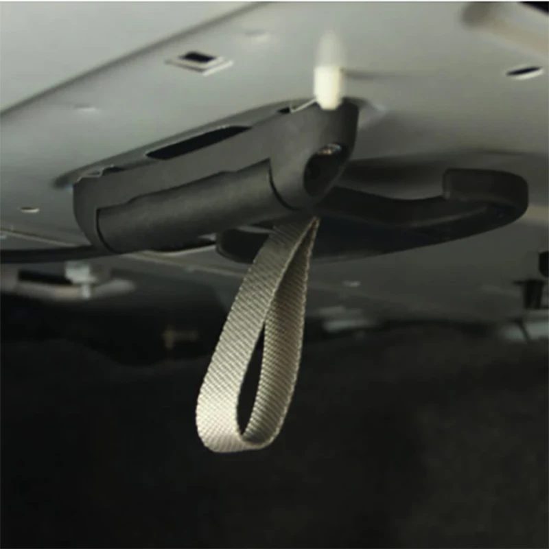 Gancho para maletero de coche, colgador de bolsa portátil con amortiguación para gancho oculto, estante de carga, gancho de bocina multifuncional negro, nuevo - imagen 5