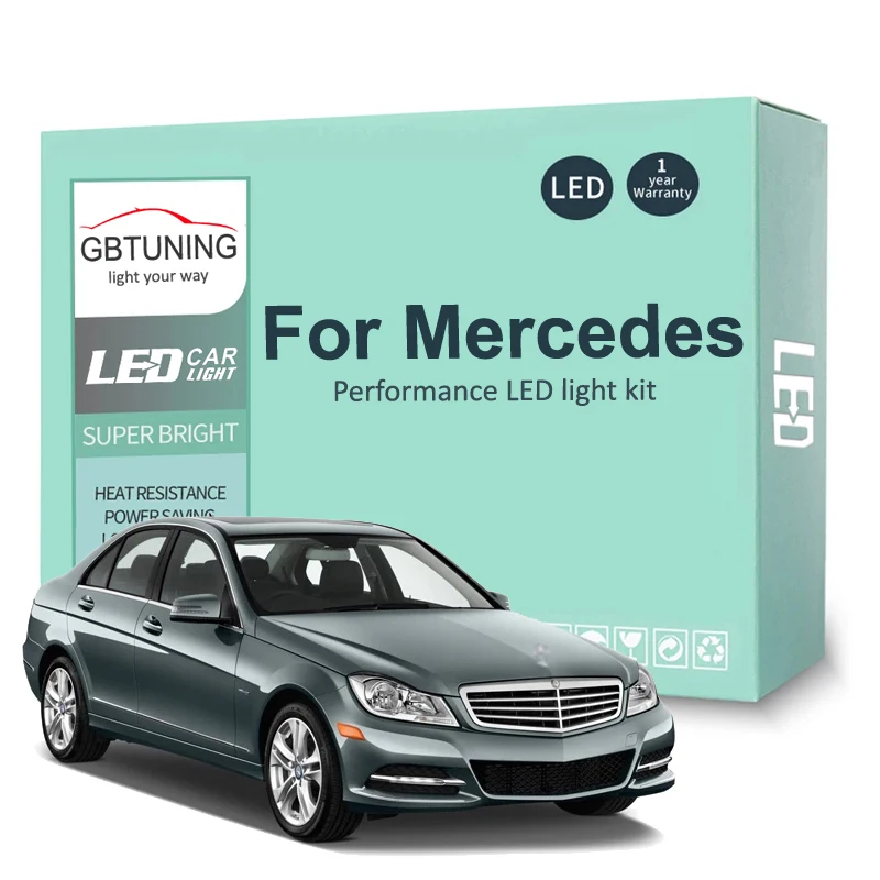Bombillas LED interior Mercedes W203 W204 W210 W211 W164