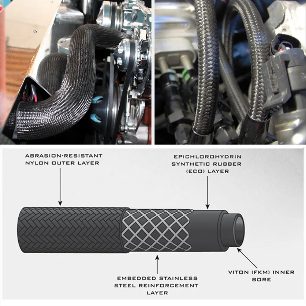 Manguera para aplicaciones de combustible y otros fluidos