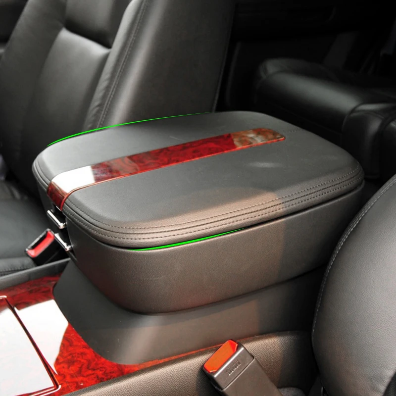 Funda de cuero beige para consola central Cadillac Escalade 2007-2011