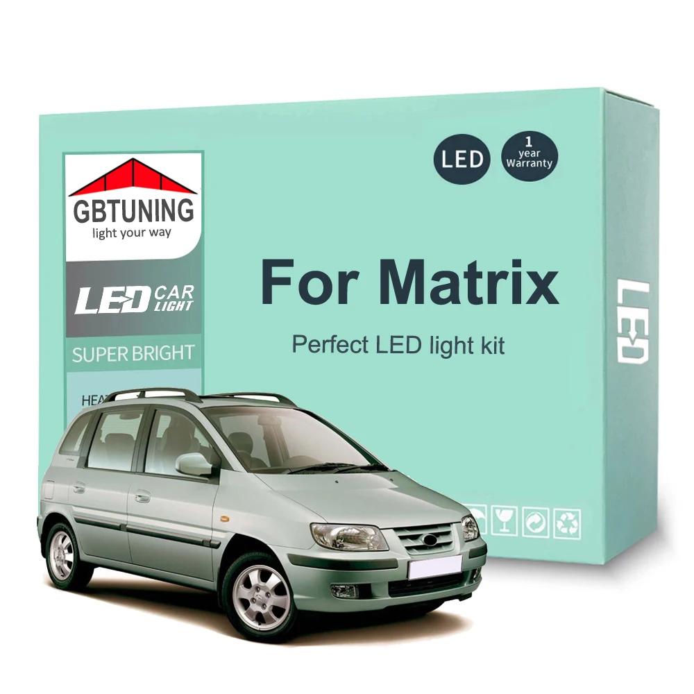 Bombillas LED interior Hyundai Matrix Lavita 2001-2010 mapa Canbus