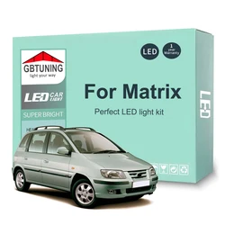 Bombillas LED interior Hyundai Matrix Lavita 2001-2010 mapa Canbus
