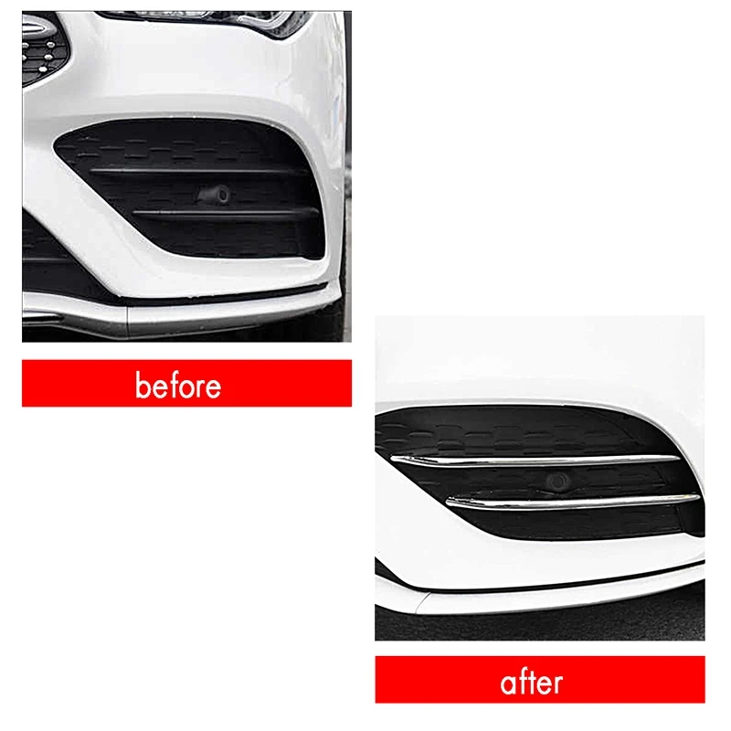 Tiras cromo faros antiniebla Mercedes-Benz Clase C y CLA - imagen 4