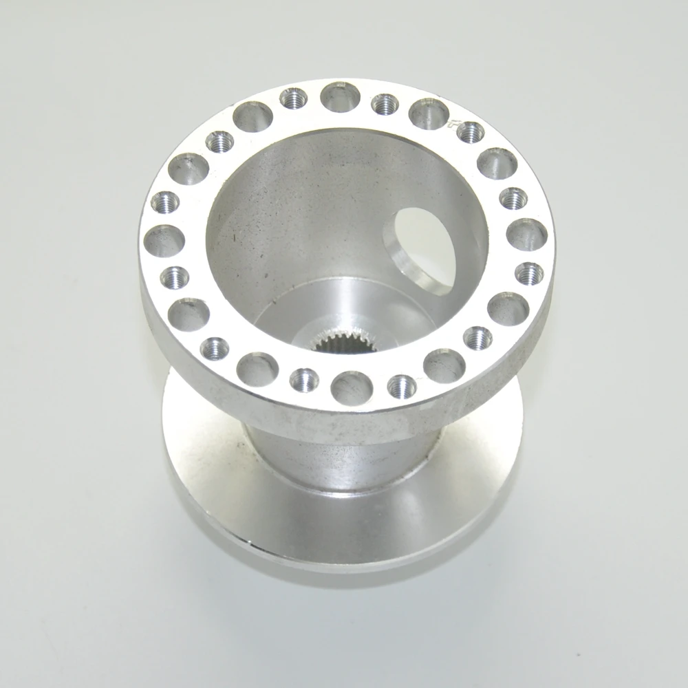 Volante de aluminio plateado con adaptador de eje - Honda Civic EG/DC2 - imagen 3