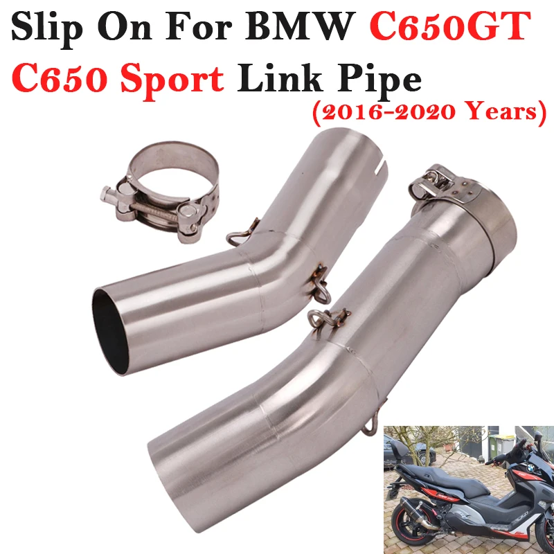 Tubo escape deslizante para BMW C600 C650 Sport y C650GT 51mm