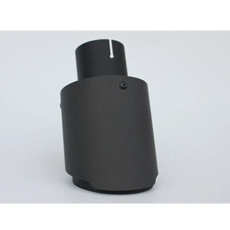 Silenciador escape universal acero inoxidable negro recto coche - imagen 2