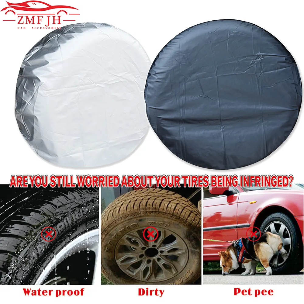 Fundas impermeables para neumáticos con protección solar camper