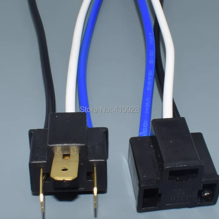 Vista frontal del adaptador H4 9003 Shhworldsea