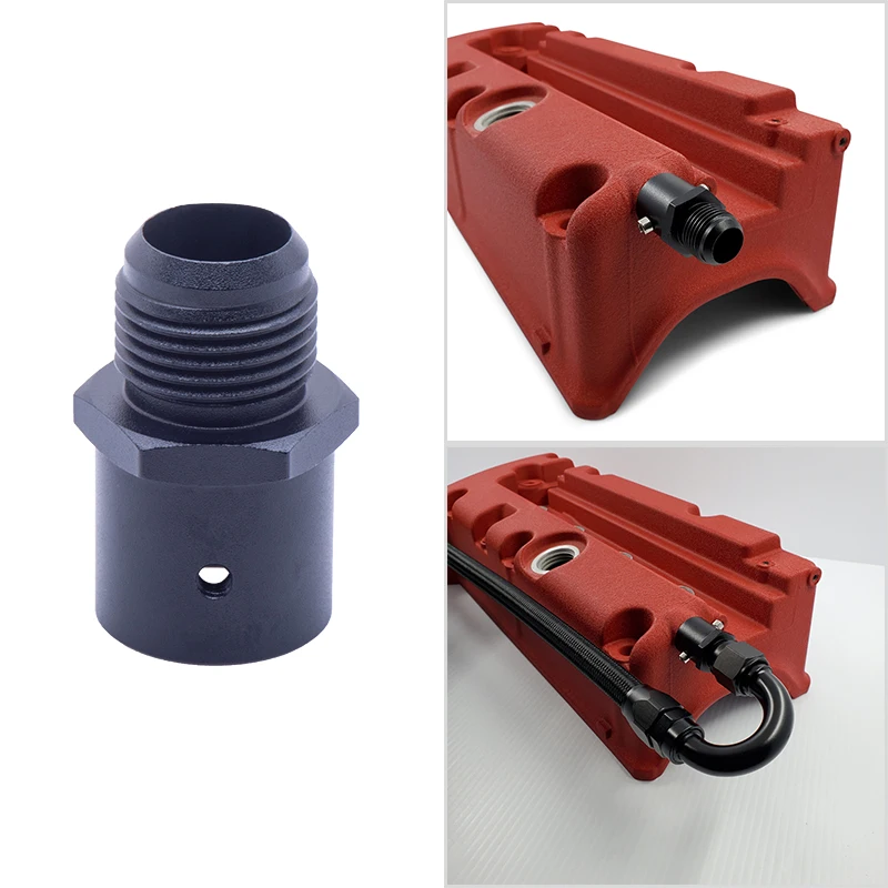 Adaptador salida ventilación aluminio K-swap Honda Civic RSX TSX K20 K24 19mm - imagen 3