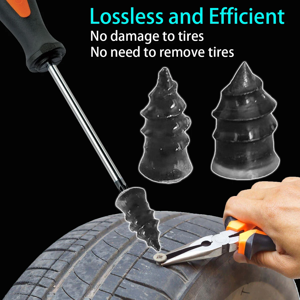 Kit antipinchazos tubeless para moto, coche y scooter - imagen 3