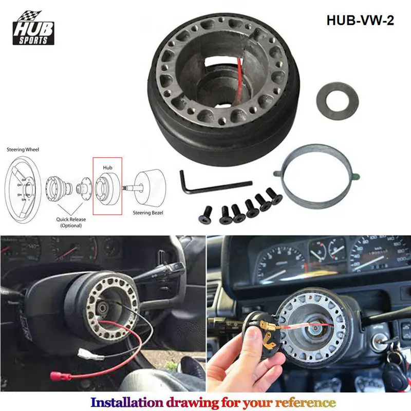 Kit adaptador Boss para volante de recambio Volkswagen