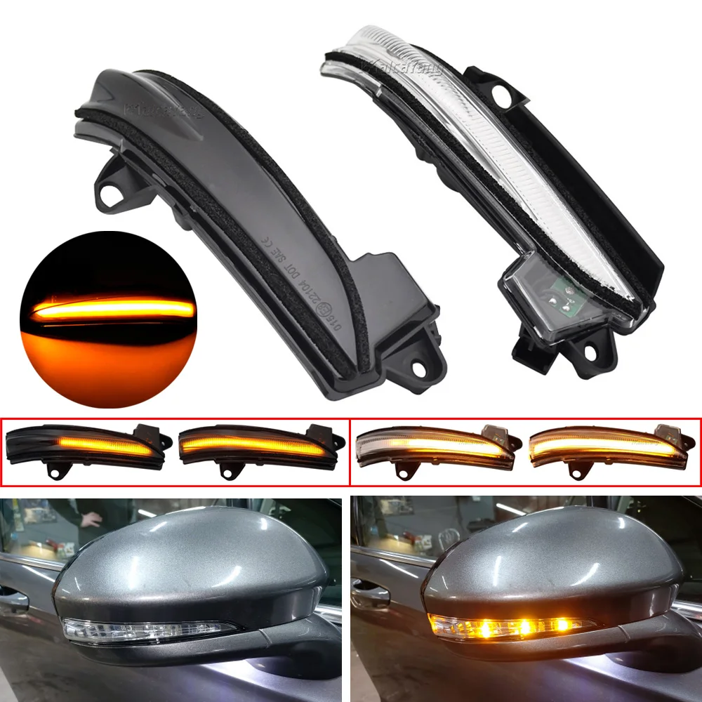 2 uds intermitente dinámico para Ford Fusion Mondeo versión de EE. UU. luz indicadora de espejo de señal de giro LED 2013 2014 2015 2016 2017-2020 - imagen 2