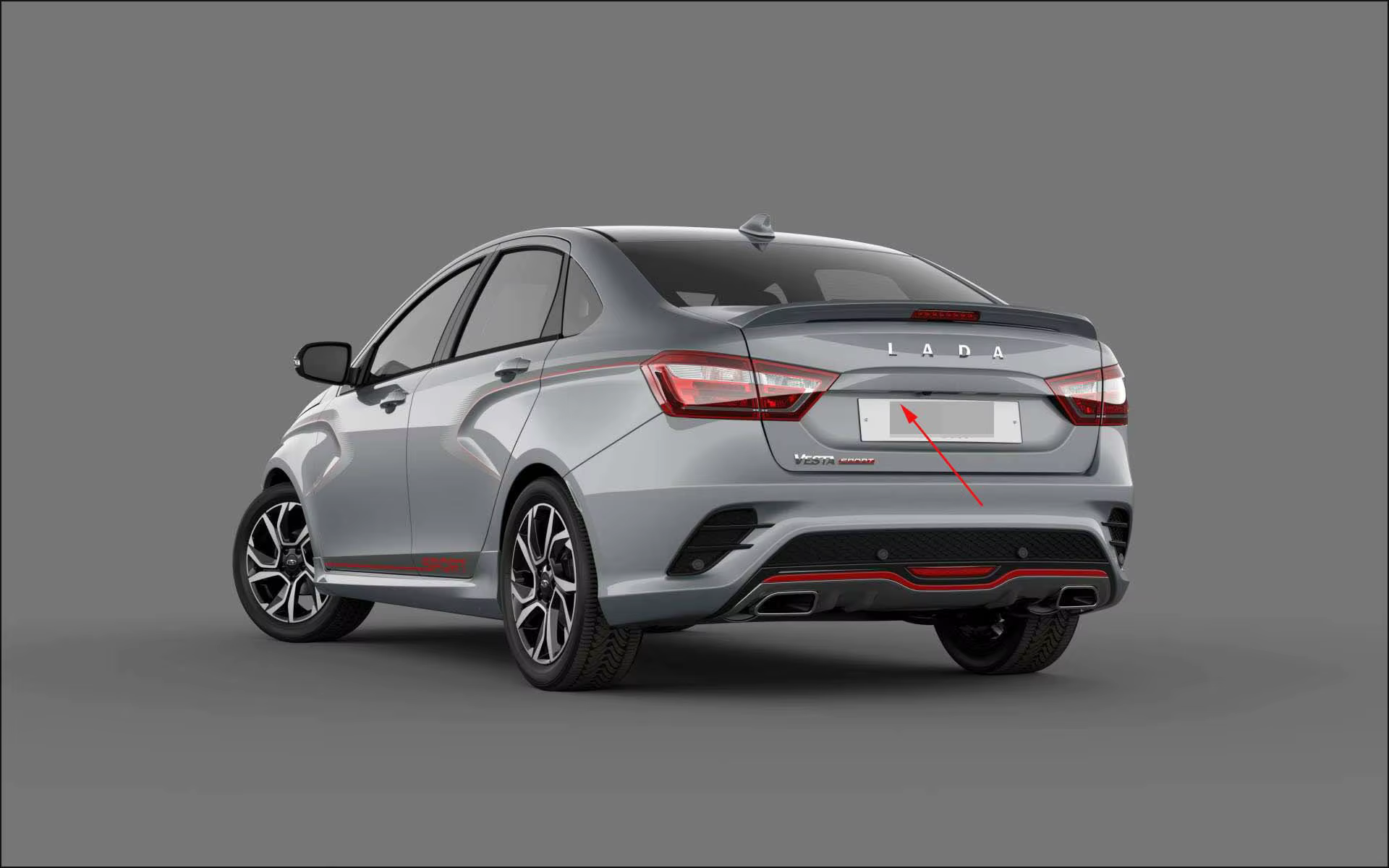 Soporte de cámara y placa para Lada Vesta