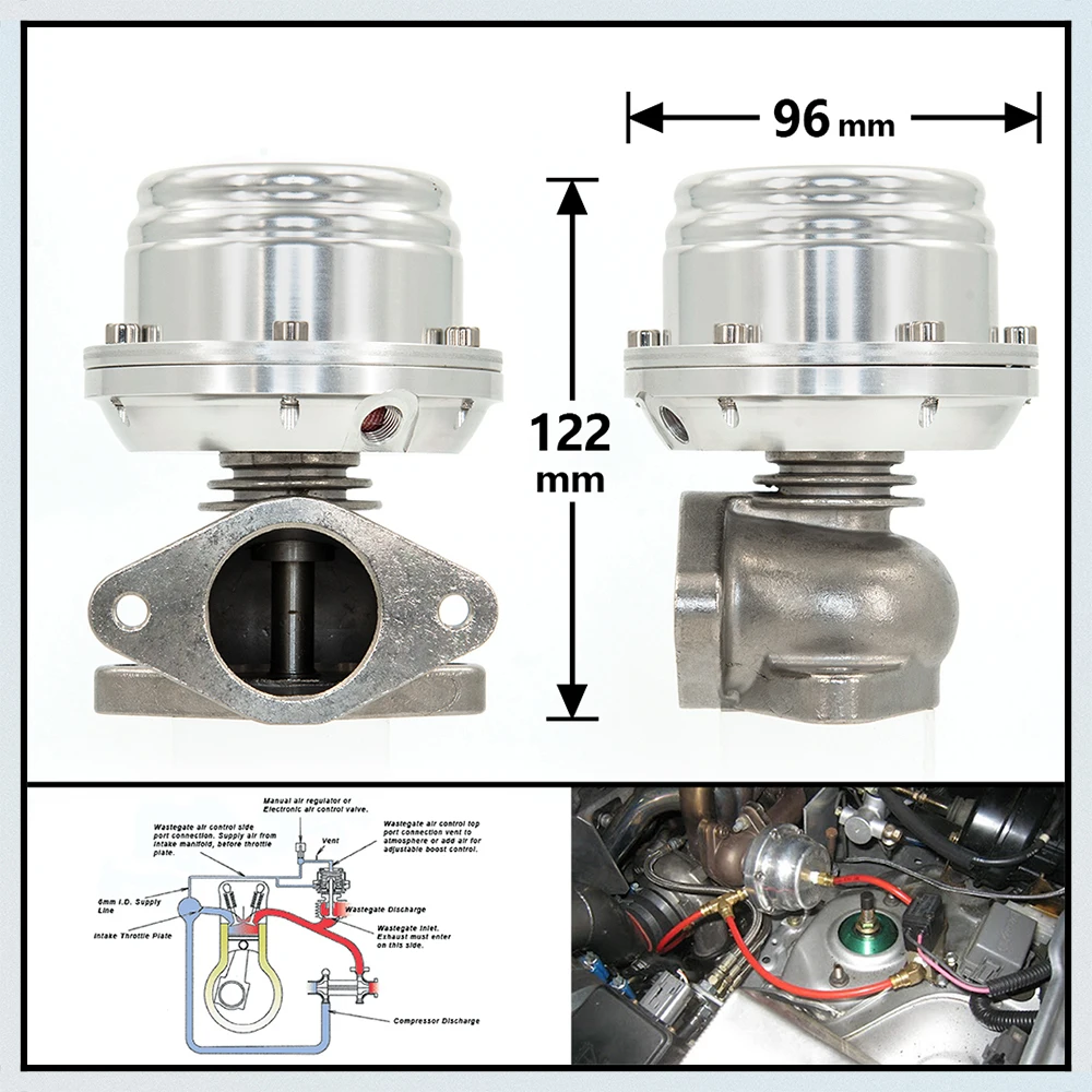 Kit de wastegate externa y accesorios incluidos