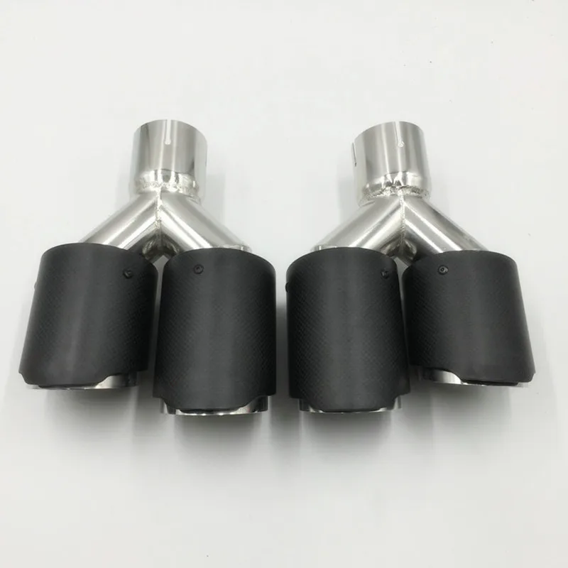 Puntas de escape universales 63/89 mm de carbono para Akrapovic - imagen 2