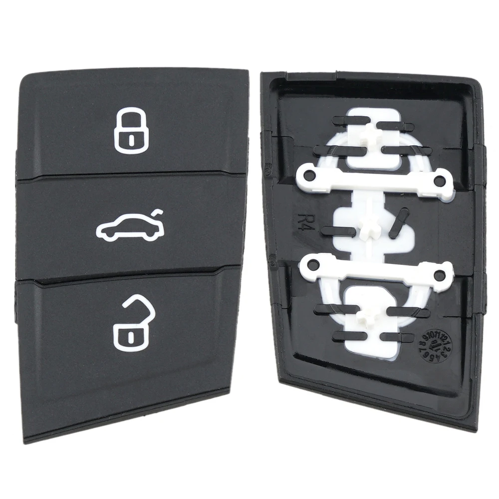3 Knoppen Vervanging Rubber Flip Autosleutel Pad Fob Fit Voor Golf 7 4 5 Mk4 6 Skoda Octavia Seat leon Ibiza Nieuwe