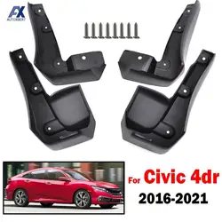 Kit guardabarros delantero y trasero Honda Civic Sedan 2016-2021