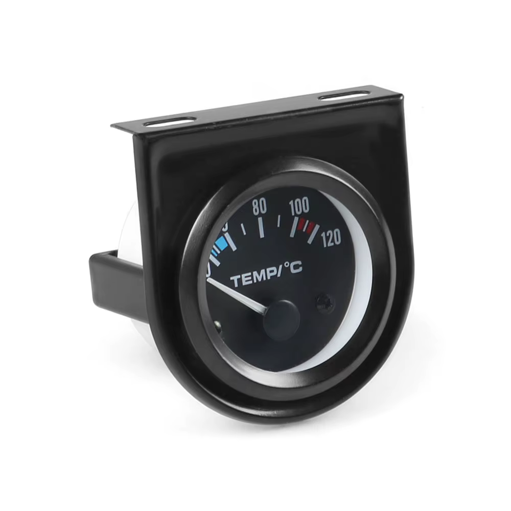 Medidor de temperatura del agua Led blanco de 2 pulgadas, 52MM, 40-120 Celsius con adaptador de Sensor de tubo de sellado de temperatura del agua 1/8NPT - imagen 2