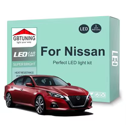 Kit de luz Interior LED para coche, para Nissan Micra K11 K12 K13 K14 Altima L31 L32 L33 L34 Note E11 E12 E13 Versa Maxima A33 A34 A35 A36