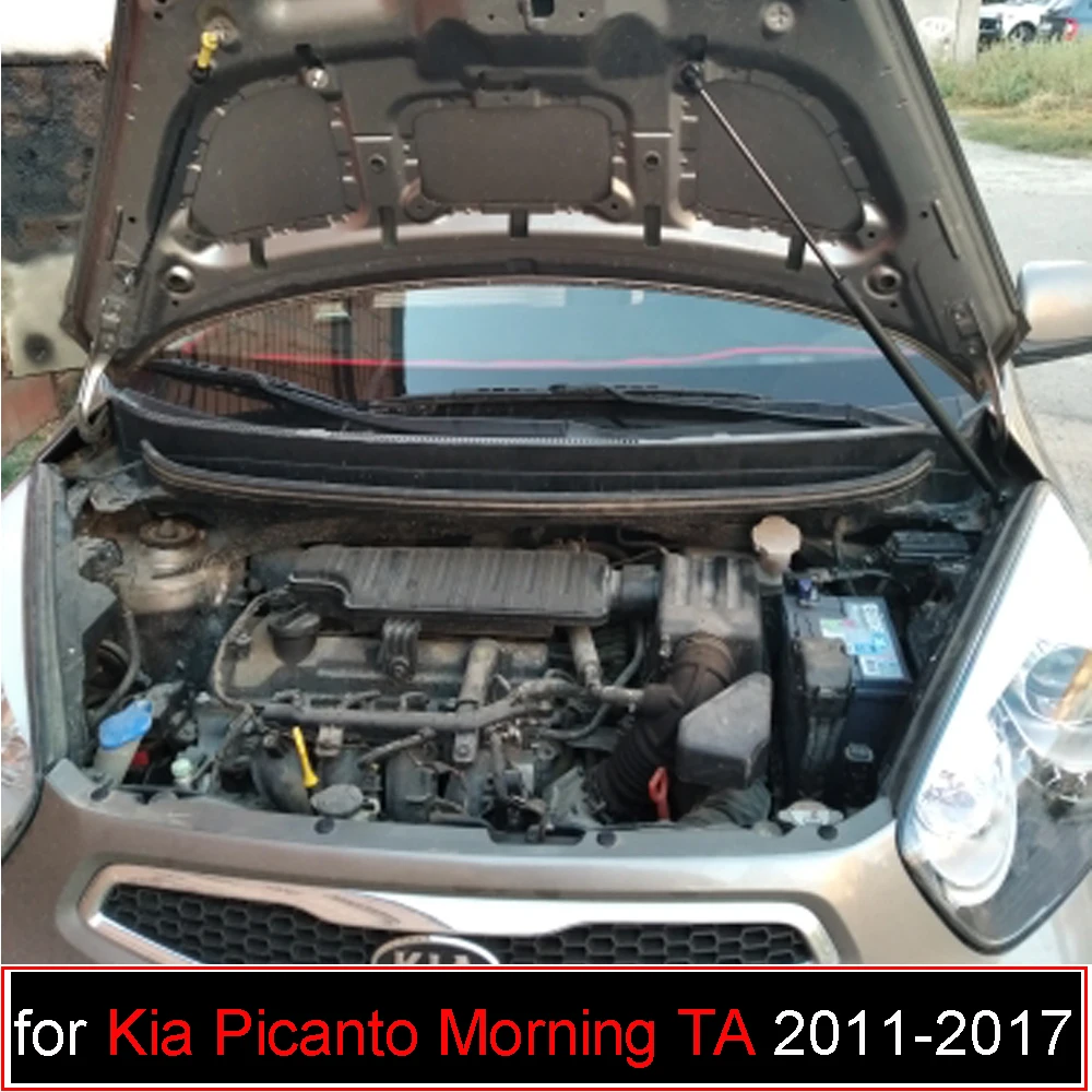Amortiguadores de capó en fibra de carbono – Kia Picanto TA 2011-2017